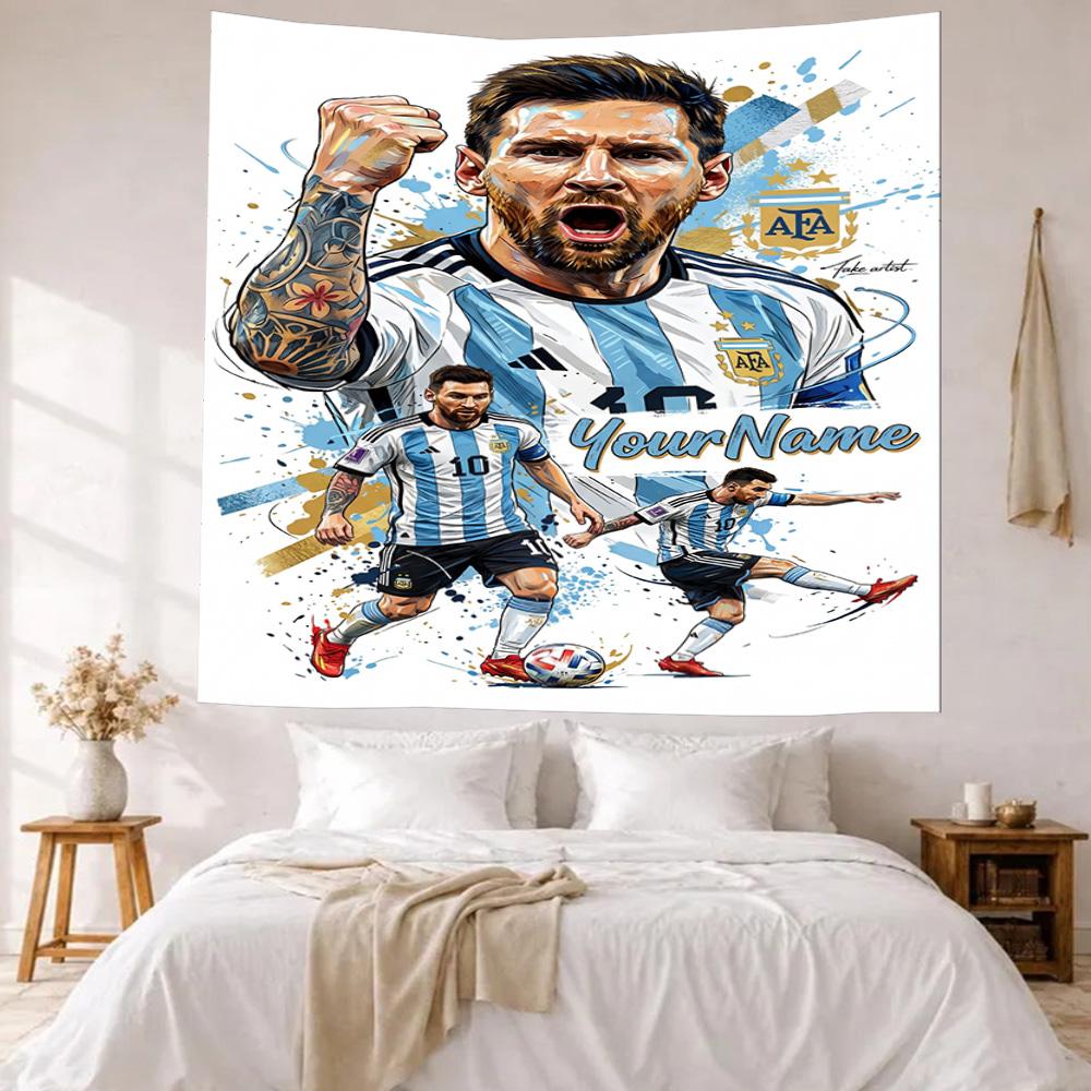 Star Player Custom Your Name Wall Decor Tapestry Art For Pet Memorial Birthdaywedding Party Backdrop Family Gift