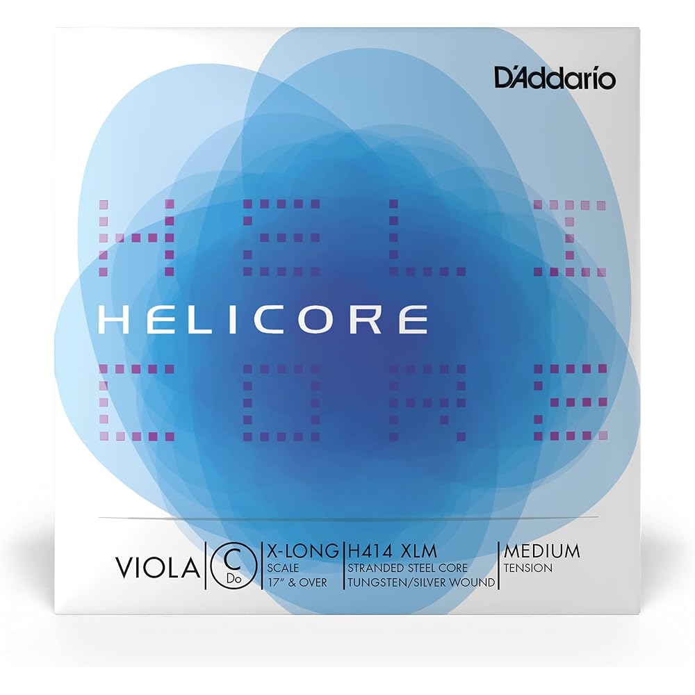 D'Addario Rose String for Daddario Viola Helicore C-String Extra Long Scale H414 XLM Medium Tensi...