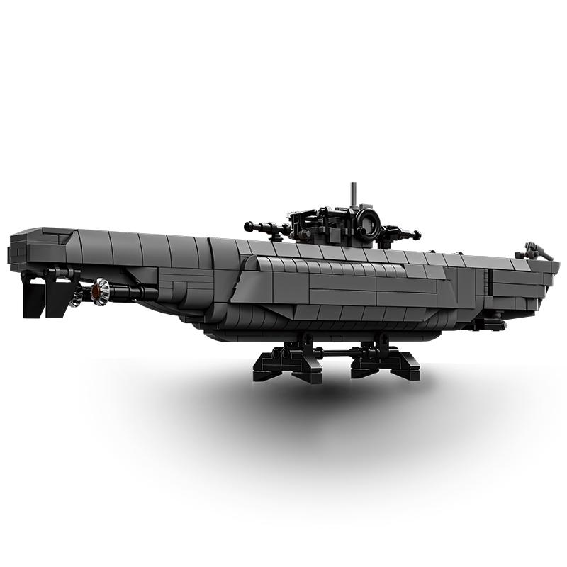 WW2 Military Army Soldiers World War 2 Submarine Undersea Boat Model Building Blocks Bricks MOC Children's DIY Toys Gift