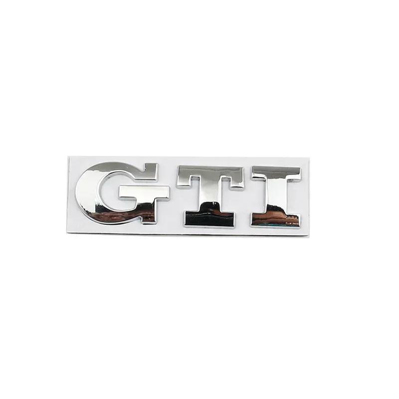 W123Metal Car Femder Side Emblem Rear Trunk Badge Sticker for Volkswagen VW GTI Logo Golf 5 7 JETTA MK4 PASSAT Polo SCIROCCO T-ROC