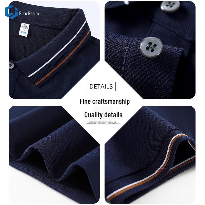 Unisex Business Casual Short Sleeve Polo Shirt