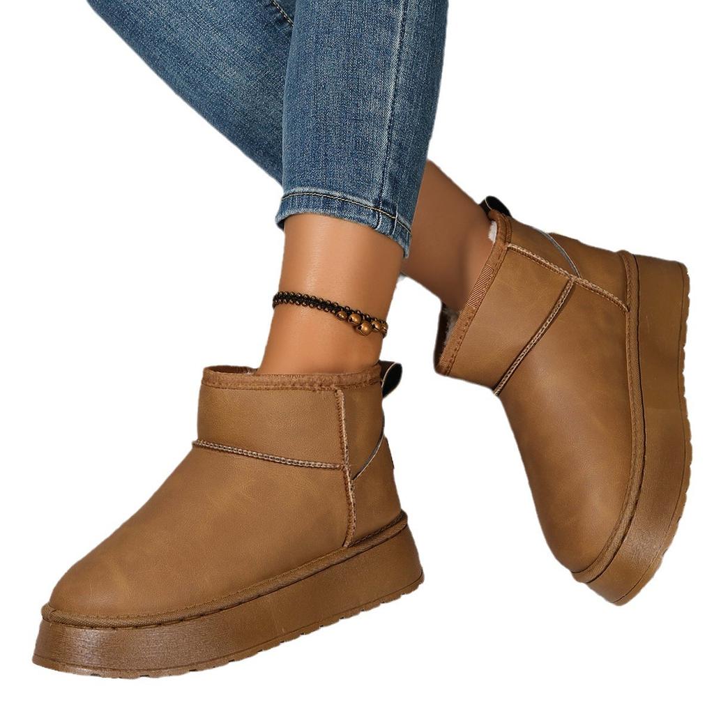 2024 New Classic Thickened Fluff Women's Snow Boots Comfortable Warm Ankle Boots Women Winter Ladies Shoes Chunky Botas Mujer