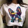 French Bulldog T Shirt Women Graphic Tee Girl Japanese Clothes
