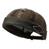 Broken Hole Melon Skin Hat Streetwear Skullcap Casual Hip Hop Cap  Outdoor