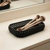 Hollow Out Desk Storage Tray Simple Sundries Storage Dish Woven Storage Tray  Dressing Table