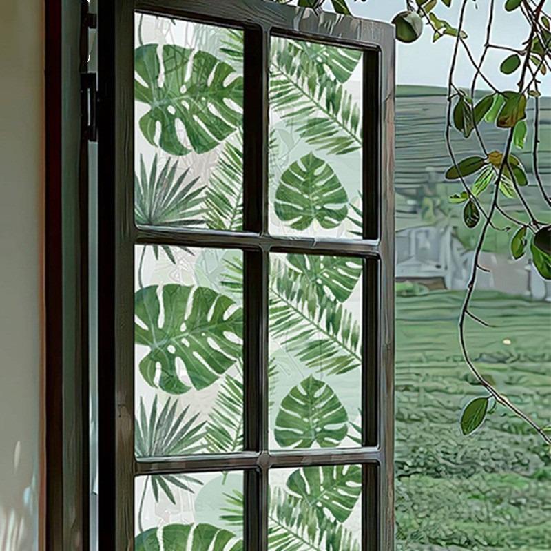 Наклейка из матового стекла, электростатическая наклейка на окно, наклейка на туалетное окно, светопроницаемая анти-подглядывающая модная пленка в китайском стиле