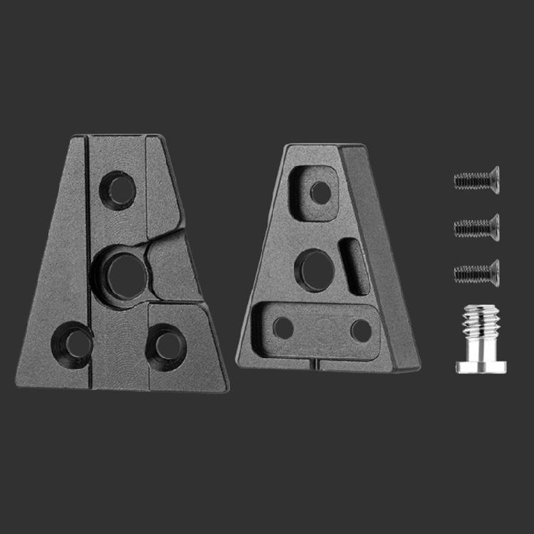 Черная пластина-адаптер V-Lock для подключения аккумулятора к аксессуарам камеры, легкая для переноски