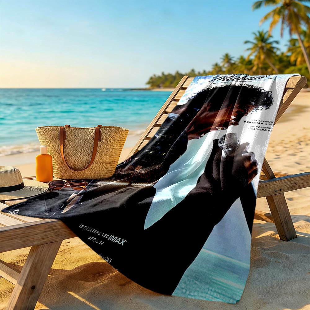 Michael Jackson Beach Towel Super Soft & Absorbent Comfortable Lightweight