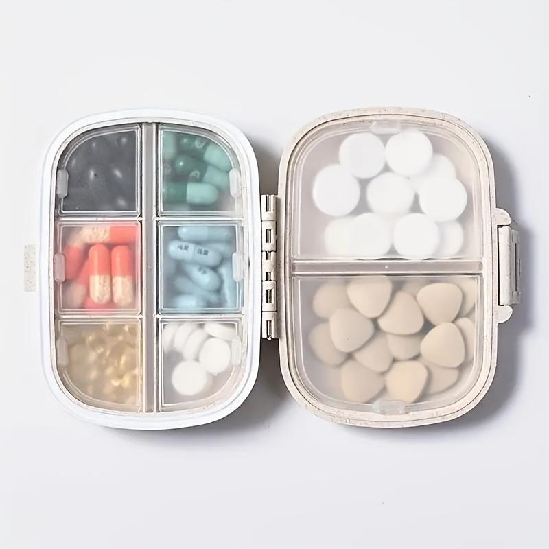1 Pack Of 8 Compartments Dustproof And Moisture-proof Medicine Storage Sealed Pill Box