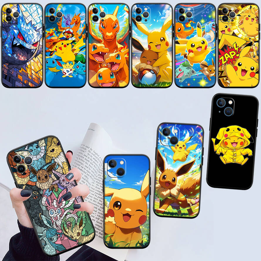 Милый чехол для телефона Pokemon для Samsung S20 S21 S21S S22 S23 S24 FE Ultra Plus Lite F06 F16 M06 M16 M56 A07 A17 A36 A37 A55 A57