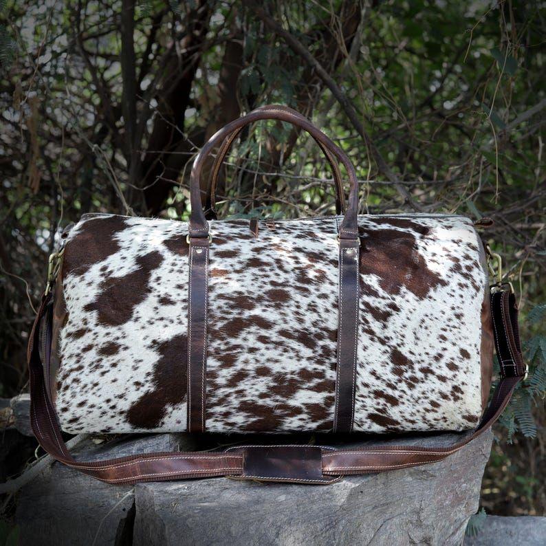 Leather Duffel Bag Mens Leather Travel Duffle for Men and Women Weekender Bag Overnight Duffle Groomsmen Gift Holdall Bag Hairon Duffle