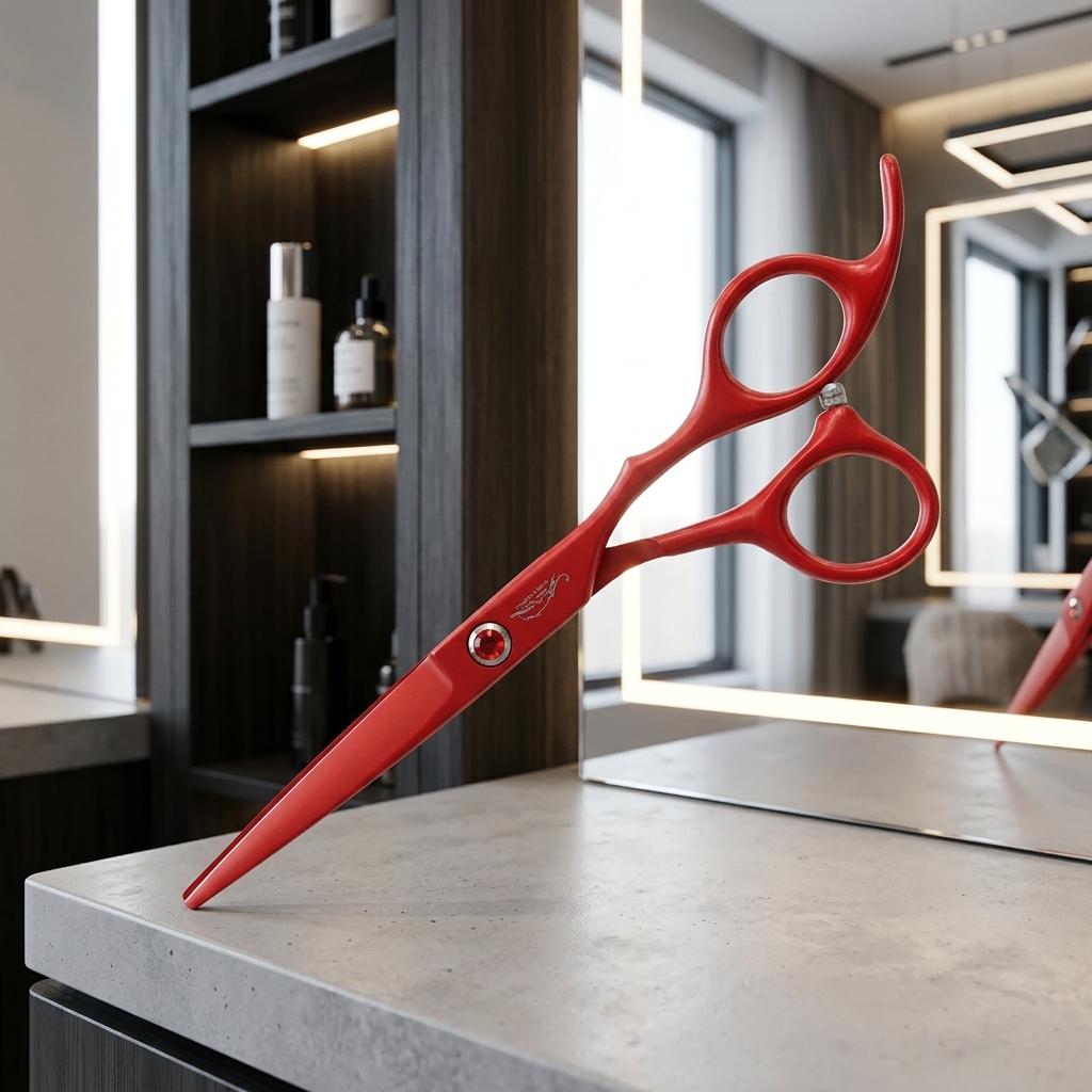 Cheetah Right-Handed 7.0 Offset Hairdressing Scissors for Hair Cutting for Salon Superior Line