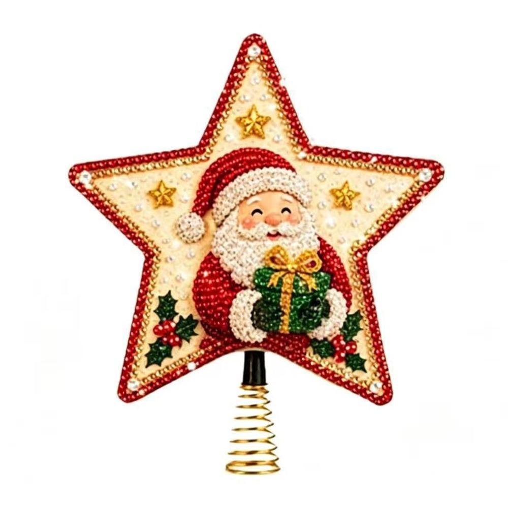 Unfinished Christmas Painting Kit DIY Sparkling Bead Craft Set Christmas Gift