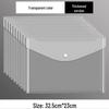 A4 Transparent Snap-Button File Bag: Thick, Large-Capacity Waterproof Folder for Student and Office Use