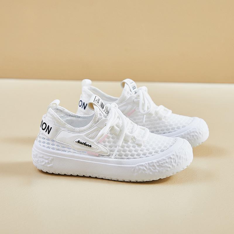 2025 лето летящие тканые маленькие белые туфли новая корейская версия инс студентка сетчатые дышащие кеды повседневная обувь FB5503