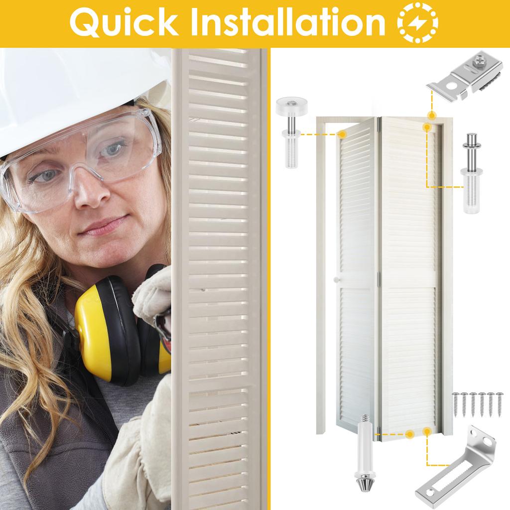 Комплект для ремонта фурнитуры для двустворчатых дверей, комплект запасных частей для ремонта двустворчатых раздвижных дверей с кронштейном для складного кармана