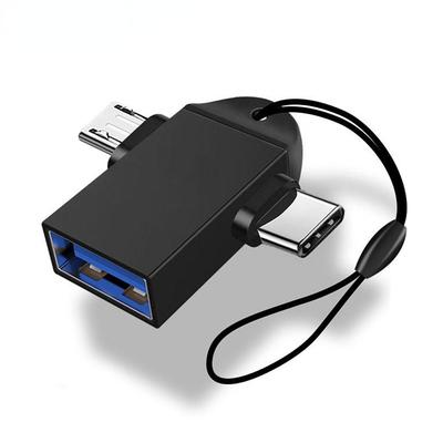 Адаптер OTG Type C 2 в 1, адаптер Micro Usb к USB C, устройство чтения флеш-накопителей для мобильного телефона, разъем для мыши, USB-кабель, конвертер