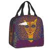 Custom Yayoi Kusama Abstract Art Insulated Lunch Bags for Women Resuable Thermal Cooler Food Lunch Box Kids School Children