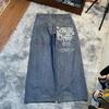 Интернет-магазин JNCO Джинсы с принтом свободного кроя Мужские Харадзюку Хип-Хоп 2K Повседневные Широкие Джинсы Оптом