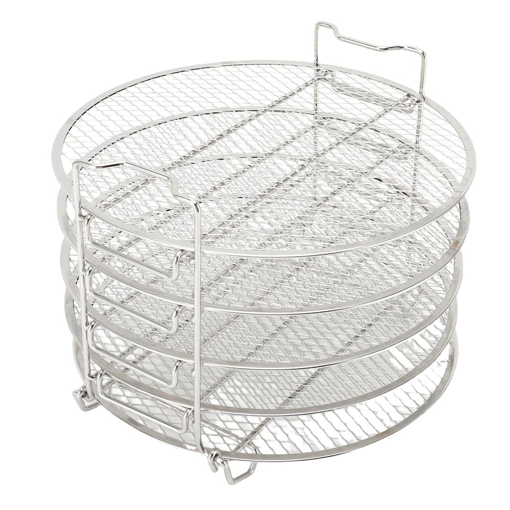 5-ярусная подставка для дегидратора, подходит для Foodi 6,5 кварт 8 кварт, штабелируемая полка для дегидратора из нержавеющей стали