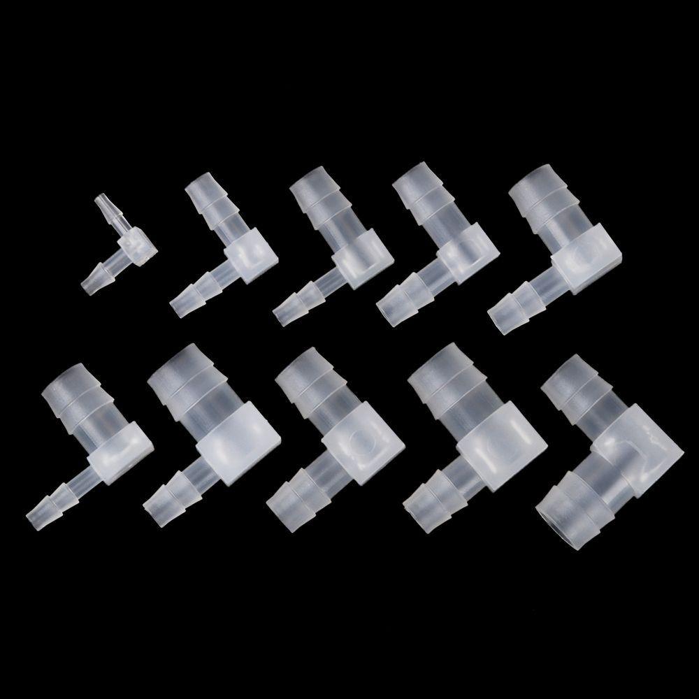 10 шт. 90-градусные угловые соединители PP Пластиковые пагоды шланговое соединение для полива сада