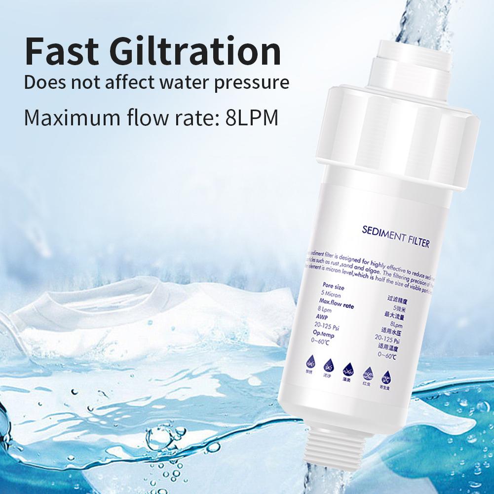 Фильтр для стиральной машины из ПП хлопка 8 л/мин. Фильтр для очистки воды с фильтром-картриджем из хлопка, небольшой бытовой фильтр