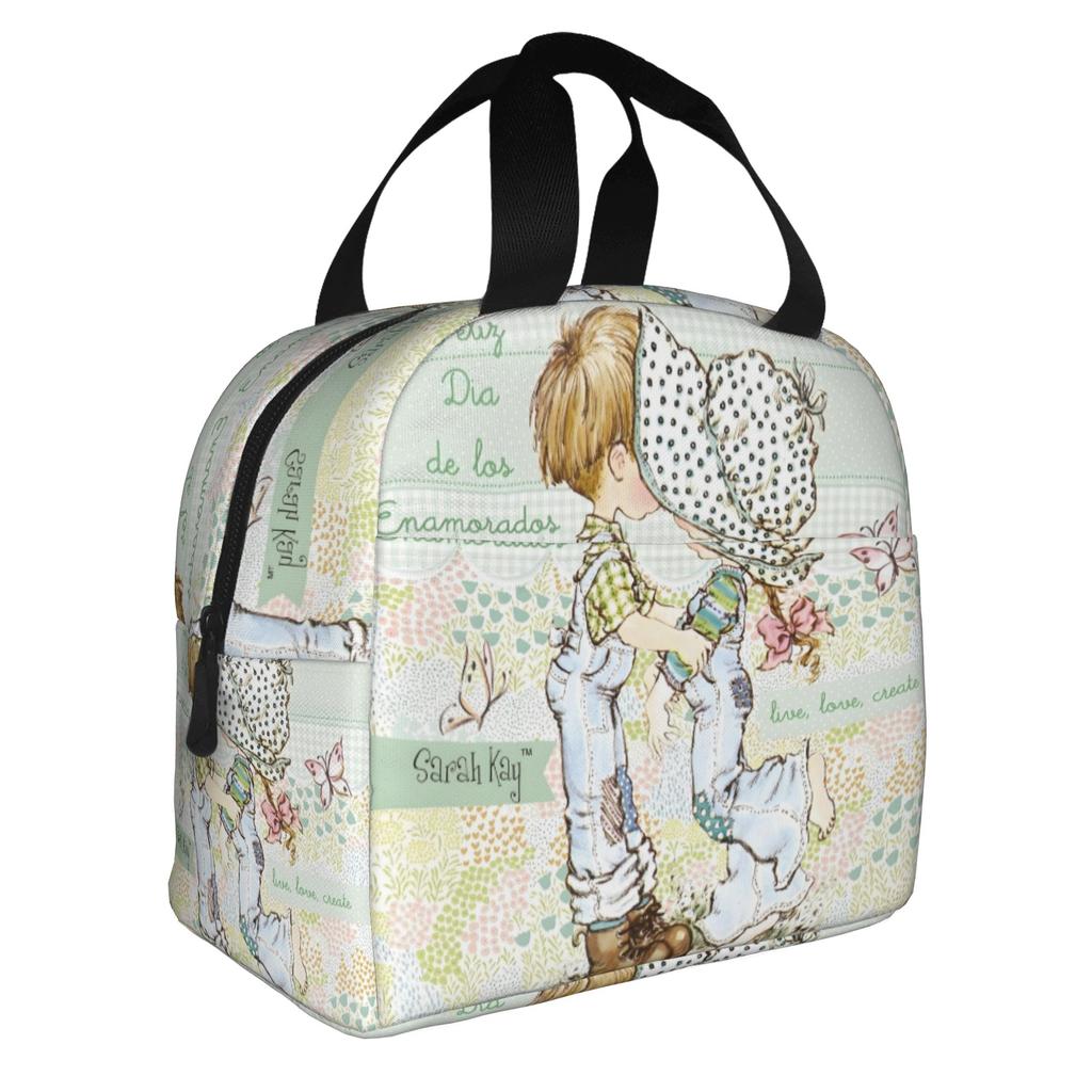 Cartoon S-Sarahs K-Kays Lunch Bag Men Women Kawaii Girl Cooler Thermal Insulated Lunch Boxes for Adult Office