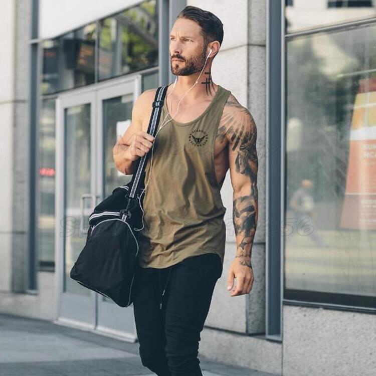 Muscleguys Мужская майка для фитнеса, тренажерные залы, стрингеры для бодибилдинга, майка, брендовая одежда, майка без рукавов, мужской жилет