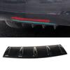Universal Car Rear Bumper Lip Spoiler Diffuser Splitter Scratch Protector 5 Fin Shark Fin Style Bumper