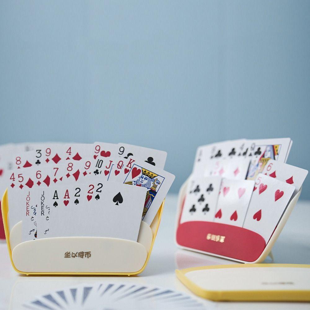 Plastic Free Playing Card Holder Hands-Free Storage Clip Helper Hands-Free Poker Rack