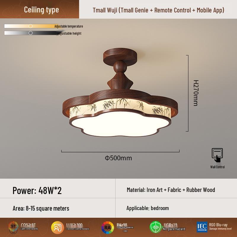 Бамбуковая ткань, люстра для столовой или спальни