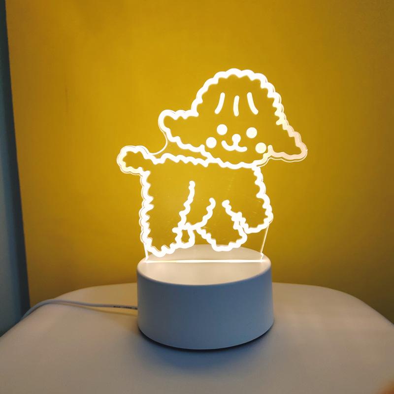 Creative 3D Cartoon Table Lamp – Children's Day Gift, USB Bedside Night Light