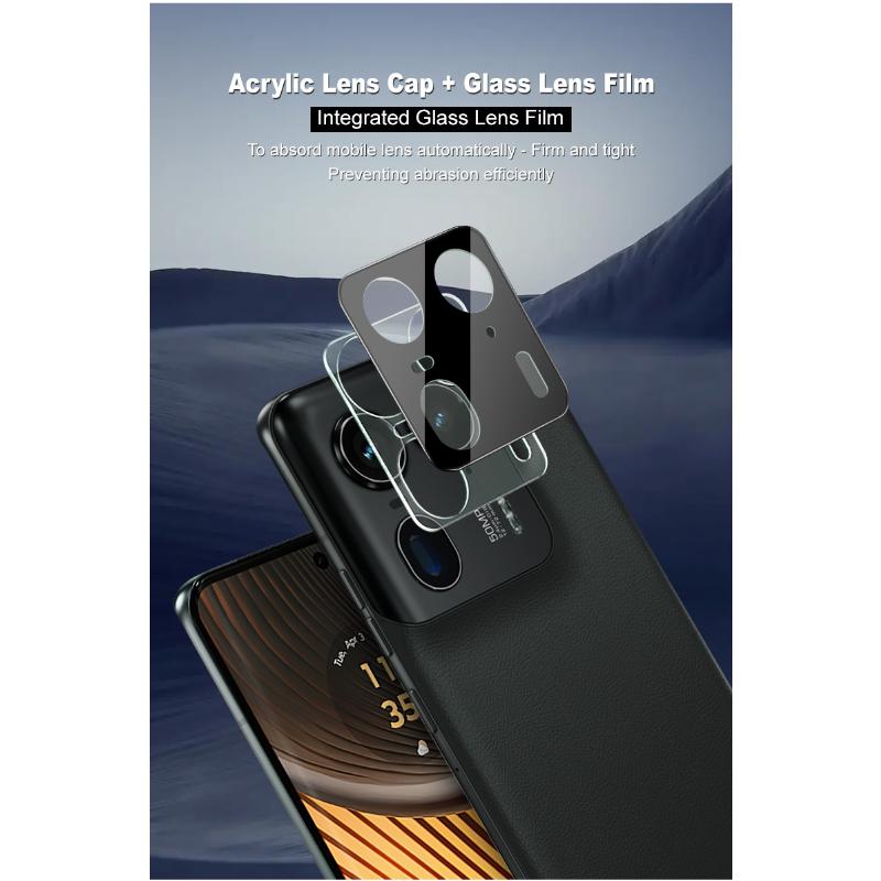 Для Moto Edge 50 Ultra 5G / Moto X50 Ultra 5G стекло IMAK высокой четкости стеклянная пленка для объектива черная версия