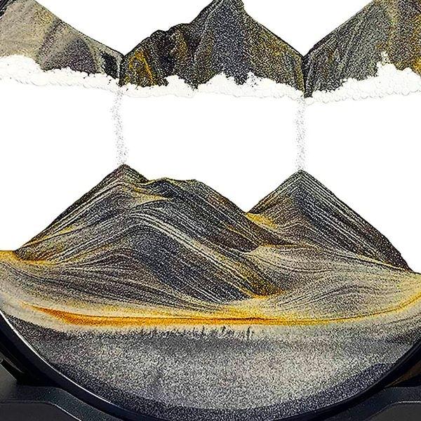 Hourglass Frame for Ephemeral Landscapes 3D Moving Sand
