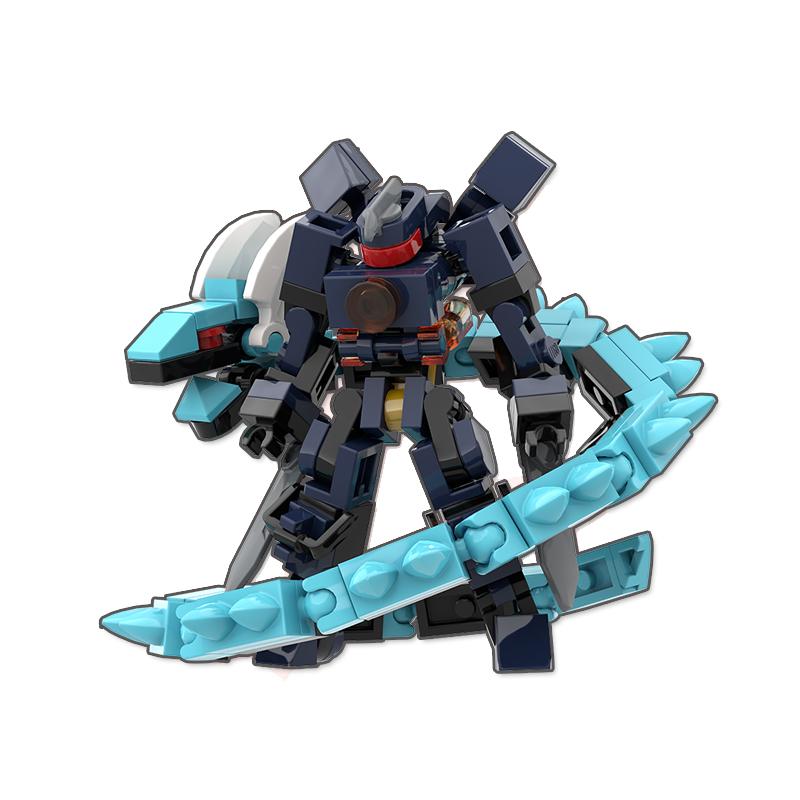Экзоскелет меха строительные блоки мелкие частицы миниатюрный боевой робот сборная модель мальчики и девочки подарок детская игрушка