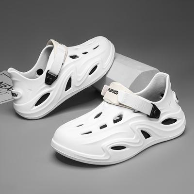 Eva Couple Models Легкие и удобные нескользящие дышащие туфли с отверстиями Модные пляжные туфли большого размера с сумкой на голове