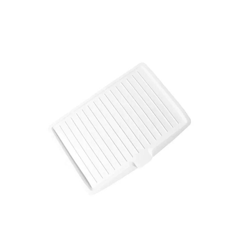 Kitchen Drain Pad Rectangle Dish Drainer Tray Kitchenware Spoon Mat Vegetable Fruit Drying Rack Cleaning Brushes Sponge Holder