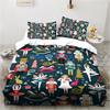 Nutcracker Christmas Tree Star Bedding Set  Duvet Cover Set 3D Print Comforter Cover Bedclothes for Boy Girl Bedding Sets Decor