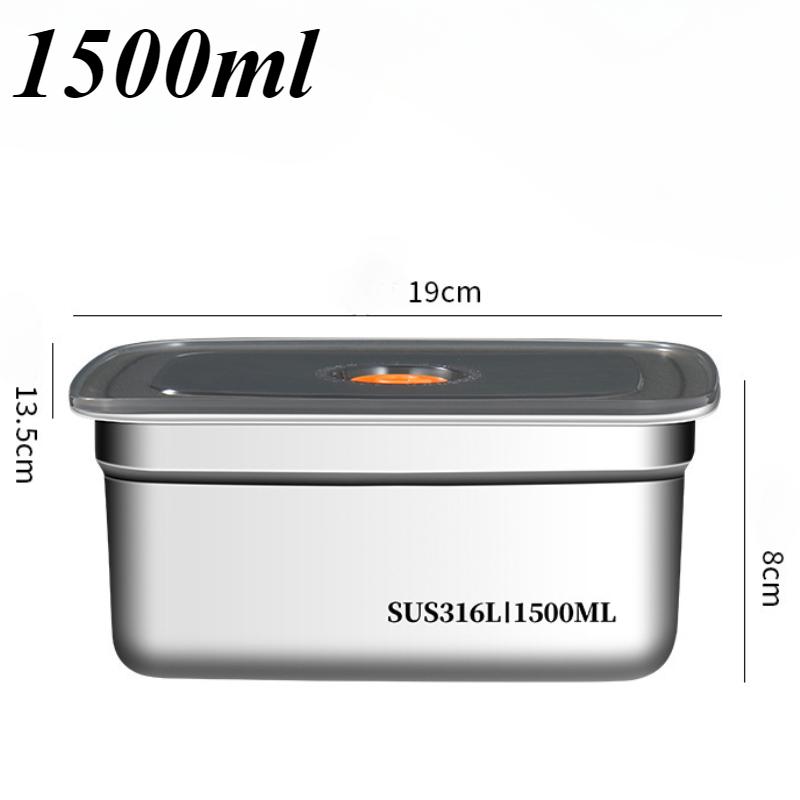 Нержавеющая сталь Bento Box герметичный холодильник морозильник ящик для хранения кухонные принадлежности