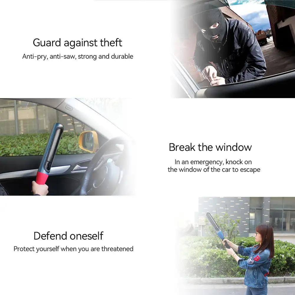 Противоугонный поворотный замок на руль автомобиля, автомобильные замки на руль, защитный замок, инструменты в стиле бейсбольной биты с ключами, аксессуары