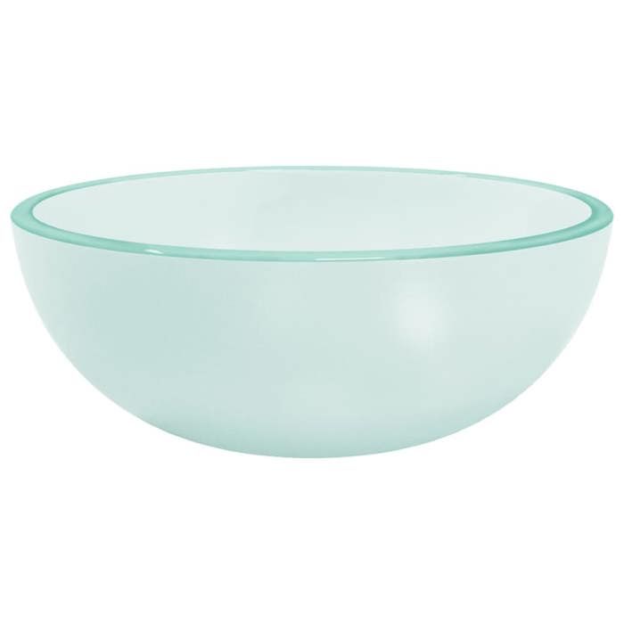 VidaXL Lavabo Vasque à Poser de Toilette Lave-mains de Salle de Bain Lavabo de Salle d'Eau Maison Intérieur Verre Trempé 345241