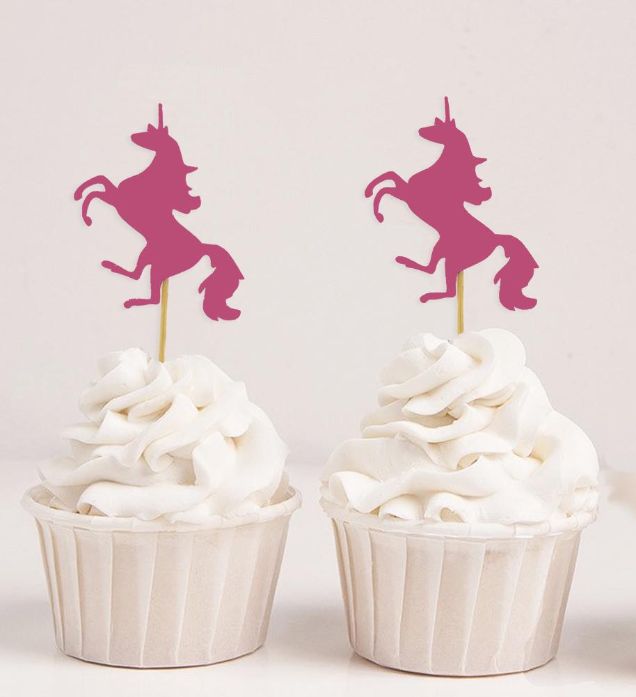 Дарлинг Сувенир| Топперы для кексов с единорогом| День Рождения Свадьба Залив Душ Десертные Украшения - Пакет