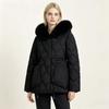 Womens Mid-Length Hooded Cotton Padded Coat Slim Fit Thick Warm Winter Jacket Office Casual Wear