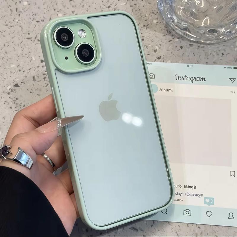 Роскошный прозрачный чехол для телефона конфетного цвета для iPhone 17 16 15 14 13 12 11 Pro Max Plus 16E Ударопрочный бампер Защитные чехлы Обложка
