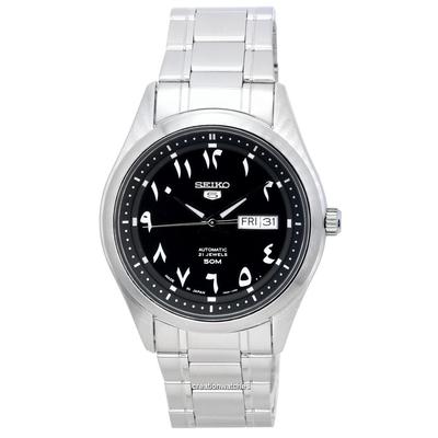 5 Stainless Steel Black Arabic Dial Automatic SNKP21 SNKP21J1 SNKP21J Мужские часы