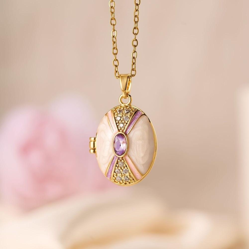 Stainless Steel Heart Photo Choker Romantic Vintage Openable Necklace Anniversary Gifts