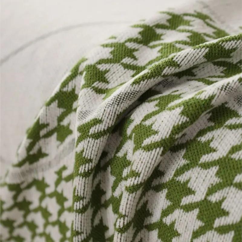 Large Leaf Sofa Cover Mat Throw Blanket Living Room Houndstooth Sofa Couple Position Modern Throw Camping Picnic Blanket
