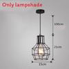 Винтажный индустриальный железный подвесной светильник Эдисона Креативный лофт бар клетка светодиодная лампа