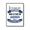 Poster I Am Not Superman, I Am a Gardener | Poster Job Table Humor for Wall Decoration Premium Paper Quality A3