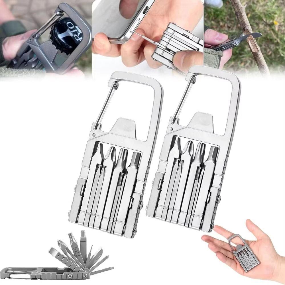 Bottle Opener 10 In 1 Keychain Multitool 10-in-1 Stainless Steel Outdoor Tool Unboxing
